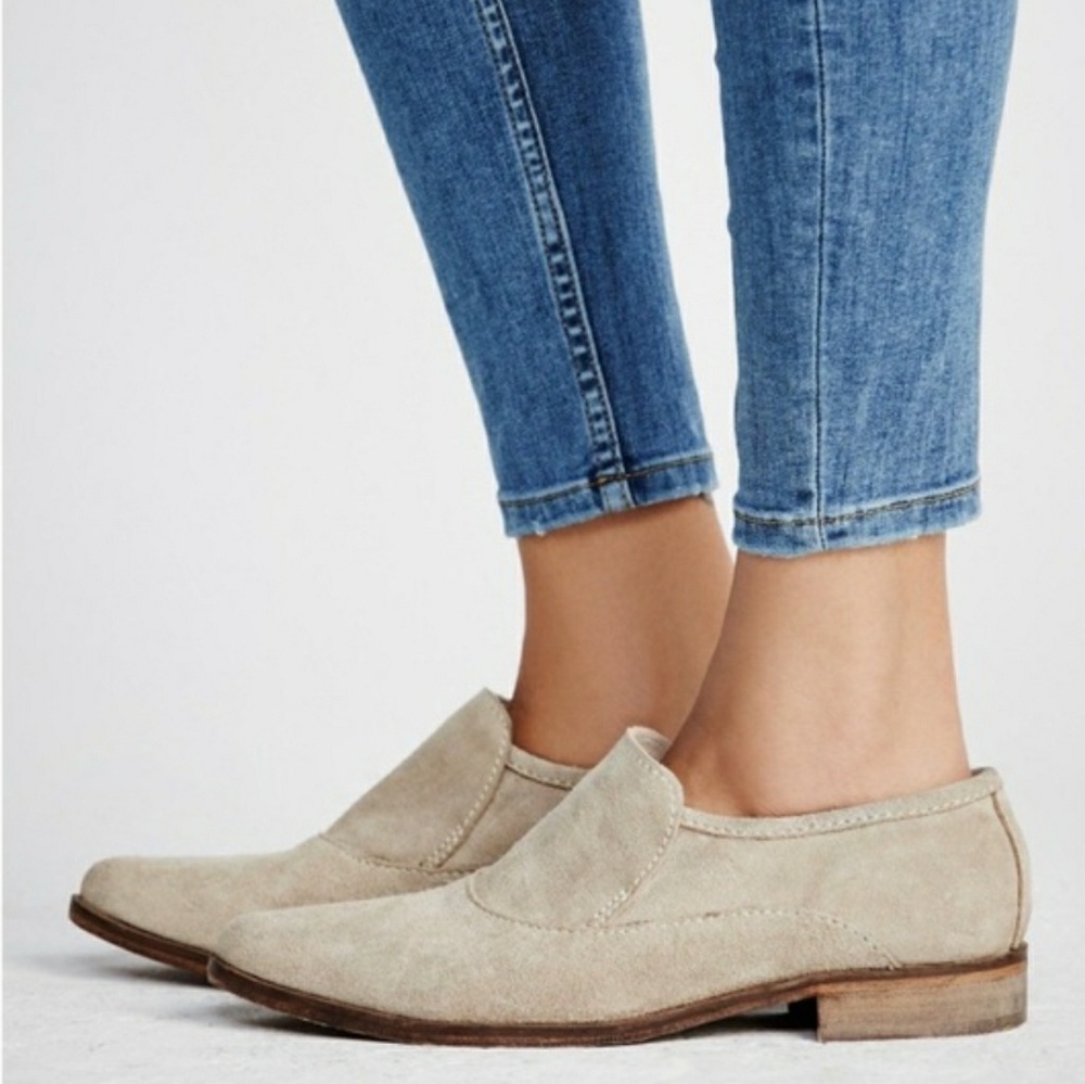 NIB Free People ALL Leather & Suede Loafer